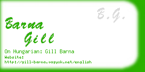 barna gill business card